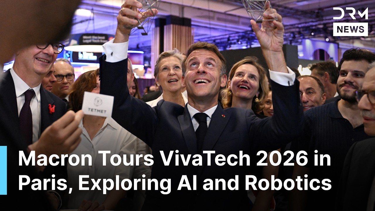 France's Macron Visits VivaTech 2026 in Paris, Exploring AI, Robotics and Future Technologies | AI1N