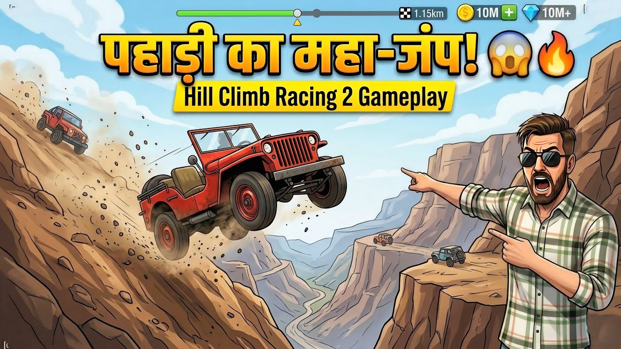 हर रोज नया GAME || Hill Climb Racing 2 Live 😱 #mobile_game