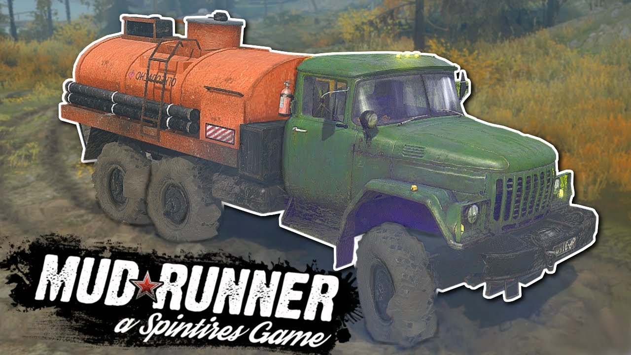 REFUELING & HAULING LOGS OVER RIVER! - Spintires: MudRunner Gameplay - Repair & Refuel Challenges