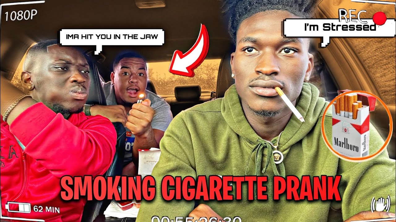 SMOKING CIGARETTE PRANK 