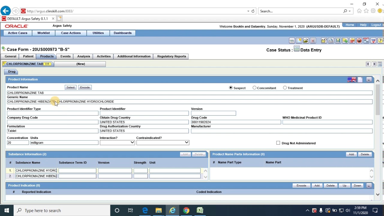 Session 6.1 - Case Processing of Spontaneous Case in Argus Safety
