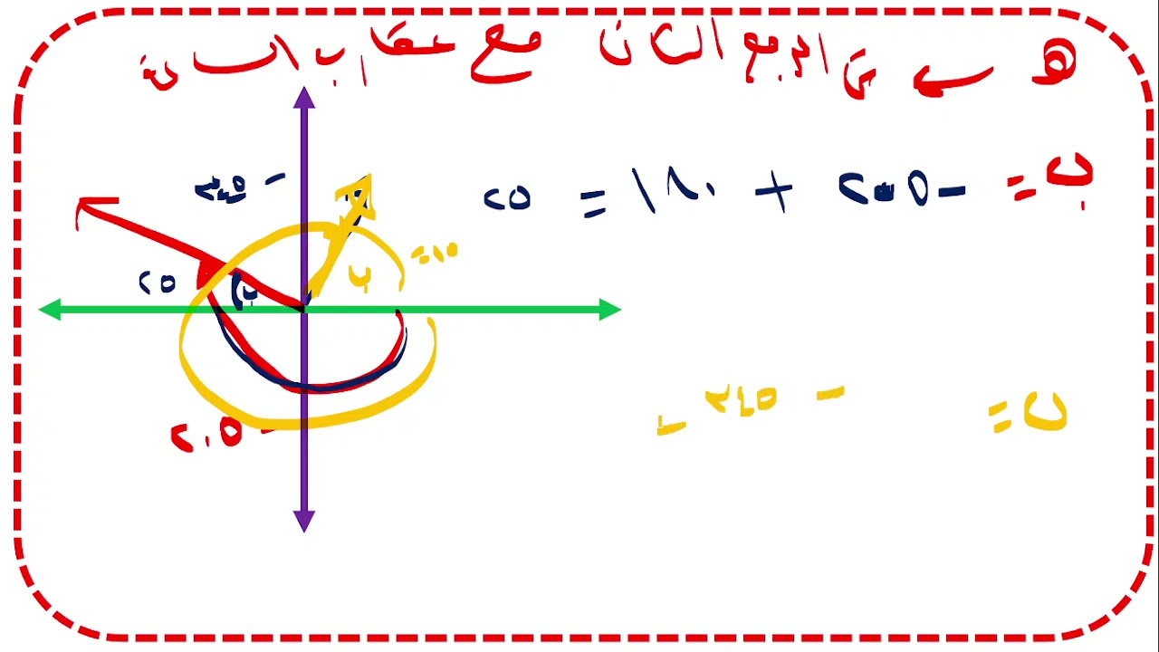 رياضيات12تقدمى ف1 الزاوية المرجعية كتاب النشاط تمارين (2 -2)