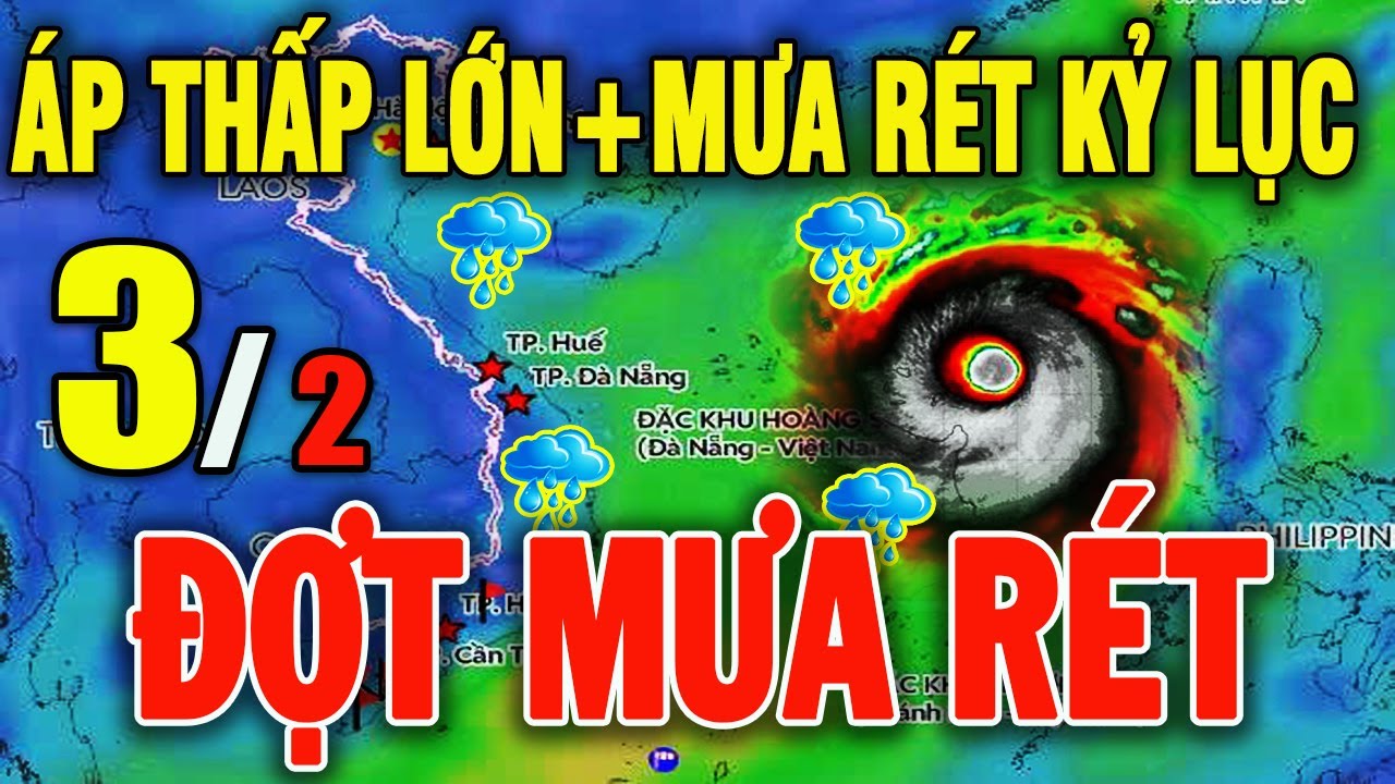 Tin bão Mới Nhất | Dự báo thời tiết hôm nay ngày mai 3/2/2026 | Thời tiết 3 ngày tới 