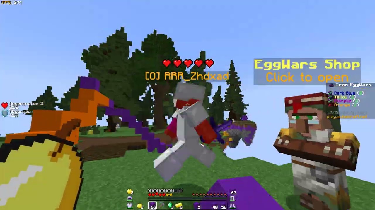Eggwars Speedrun. (Java)