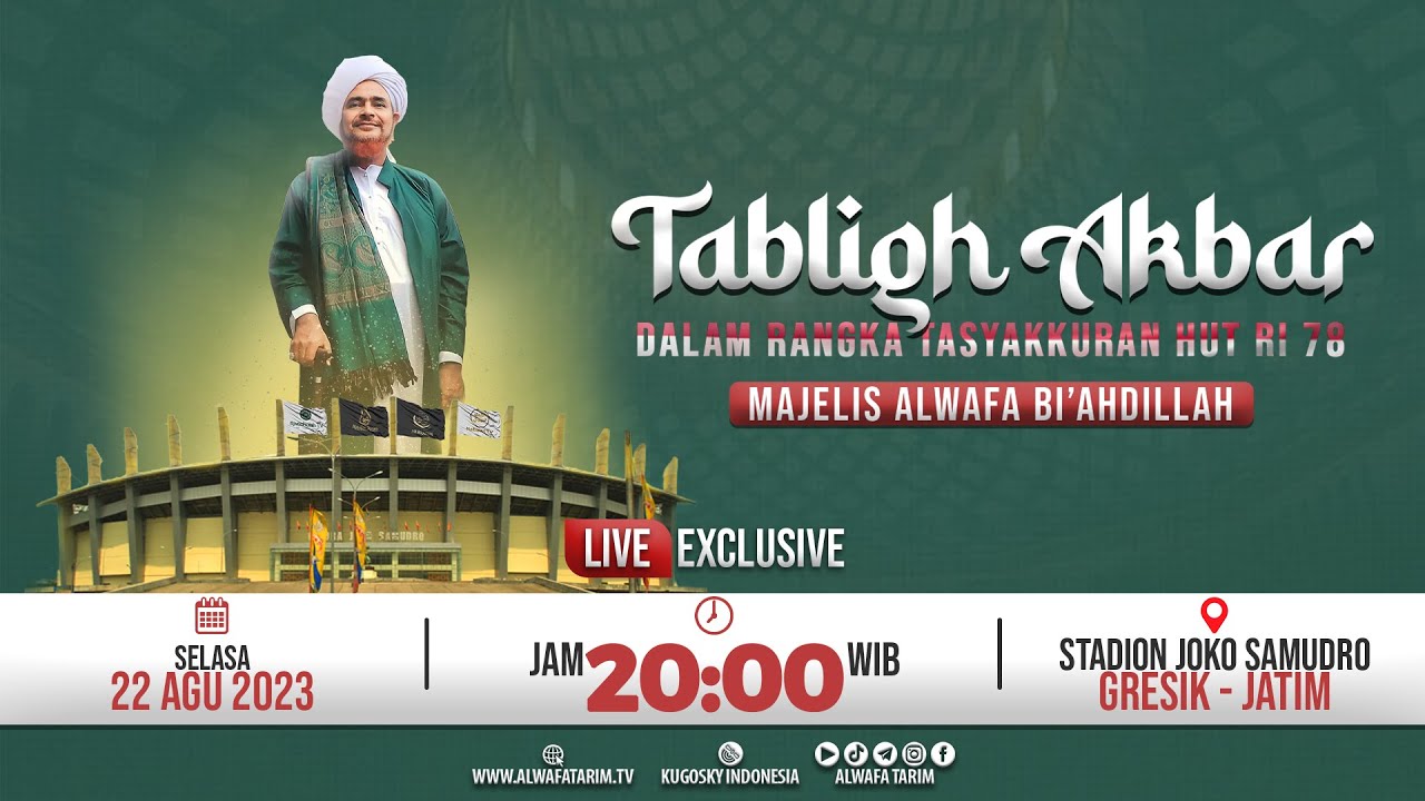 🔴LIVE | TABLIGH AKBAR MAJELIS ALWAFA BI'AHDILLAH - BERSAMA AL HABIB UMAR BIN HAFIDZ | GRESIK 2023
