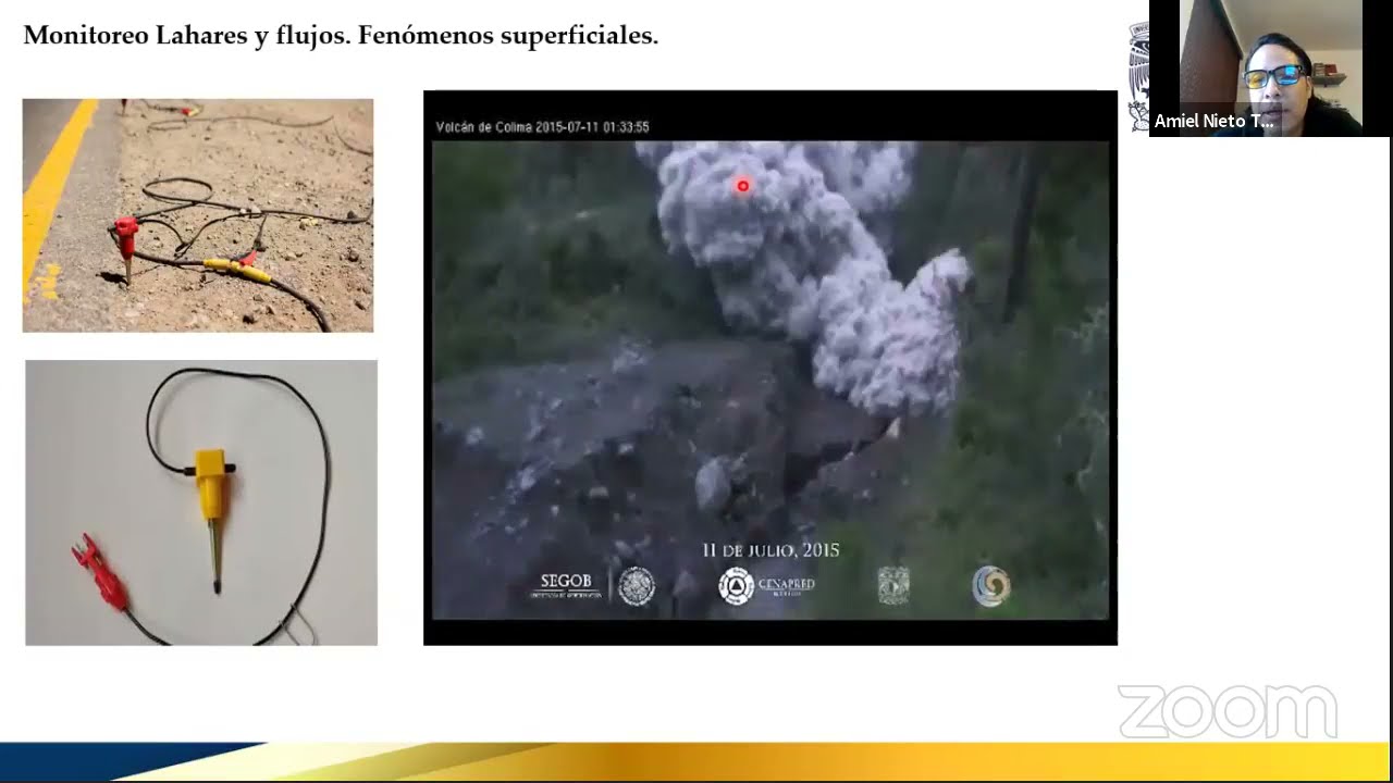 Análisis multiparamétrico para el monitoreo y estudio de volcanes activos en México - Dr Amiel Nieto