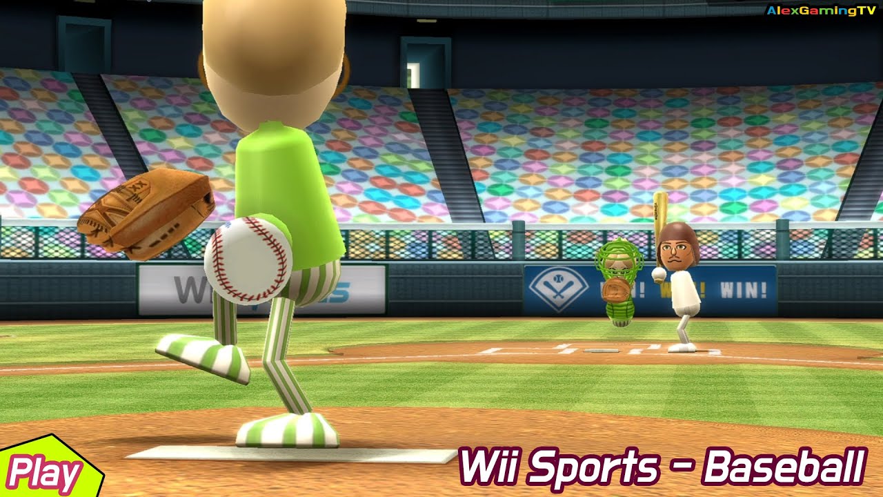 Wii Sports - Baseball (Wii, #46) Player Team Sam ( Road to Pro Team )