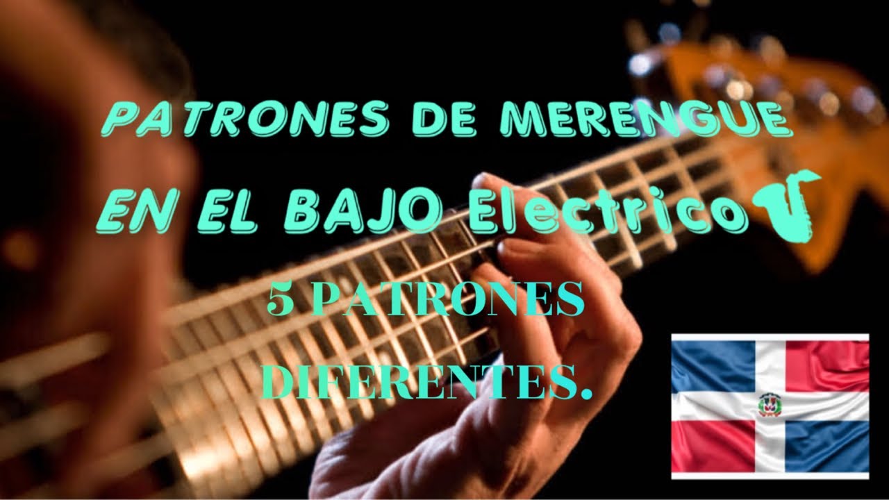 Como tocar merengue en Bajo | 5  Patrones Diferentes (Tutoriales)