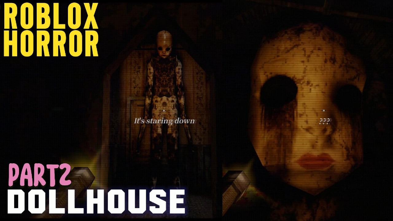 Sumpahh suara jumpscarenya makin kencenggg!! | Dollhouse Roblox Horror Part 2