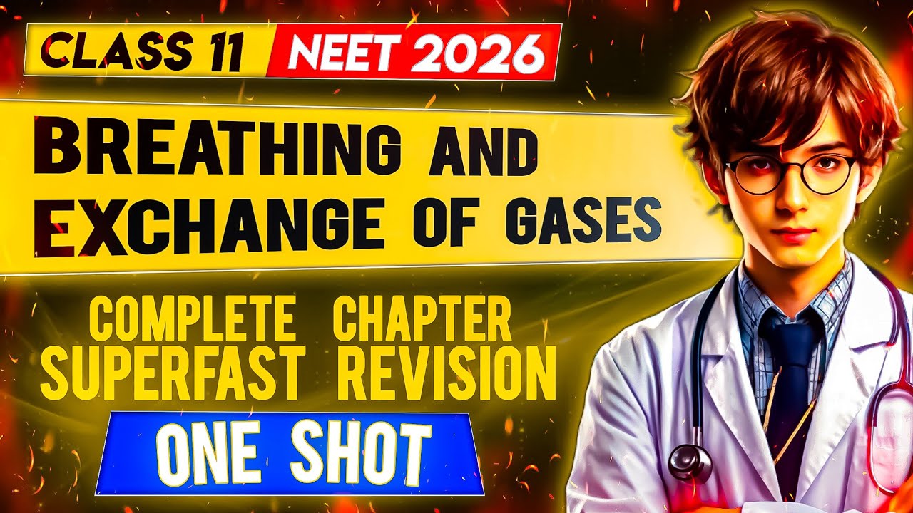 Breathing And Exchange Of Gases SUPERFAST OneShot Revision | Biology Revision for NEET 2026/2027