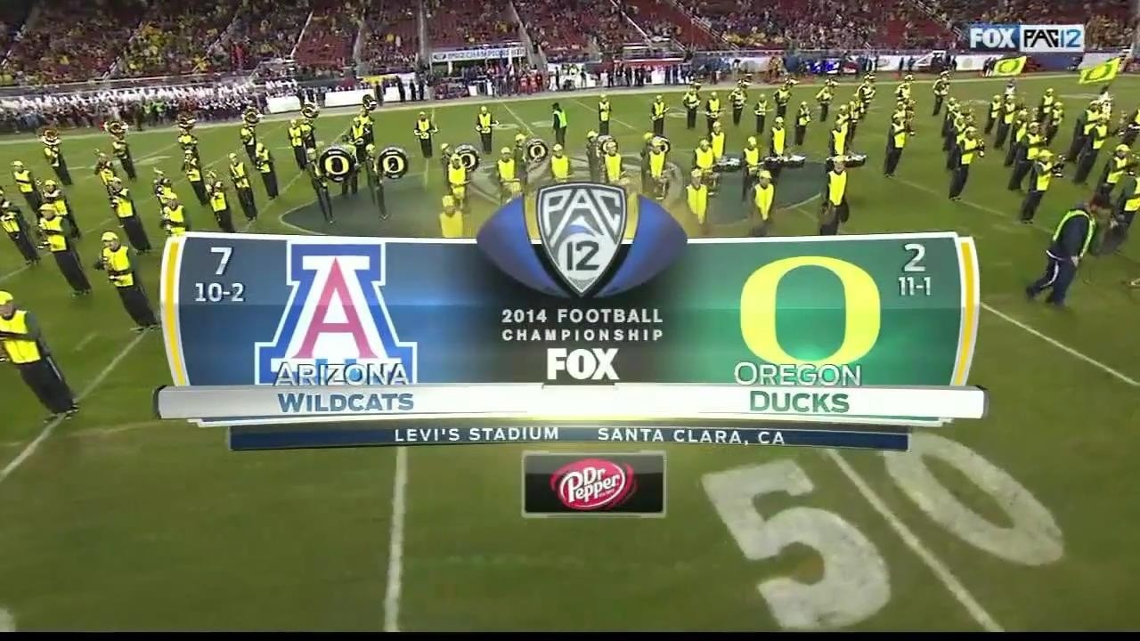 #2 Oregon vs #7 Arizona 2014 Pac 12 Championship | Full Game 720p60fps