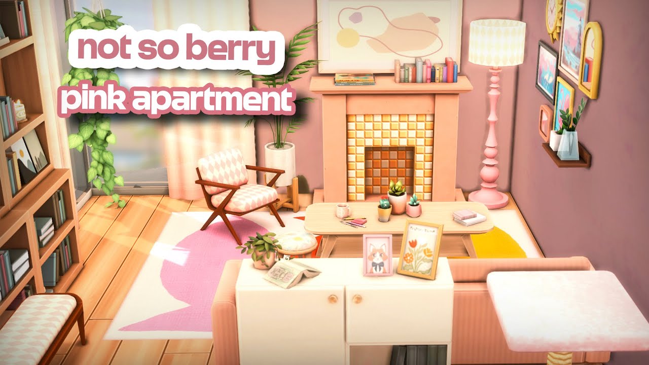 Pink Apartment for Not So Berry 🩷 || The Sims 4 Speed Build