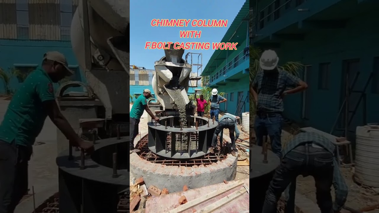 CHIMNEY INSTALLATION WITH FOUNDATION WORK #chimney