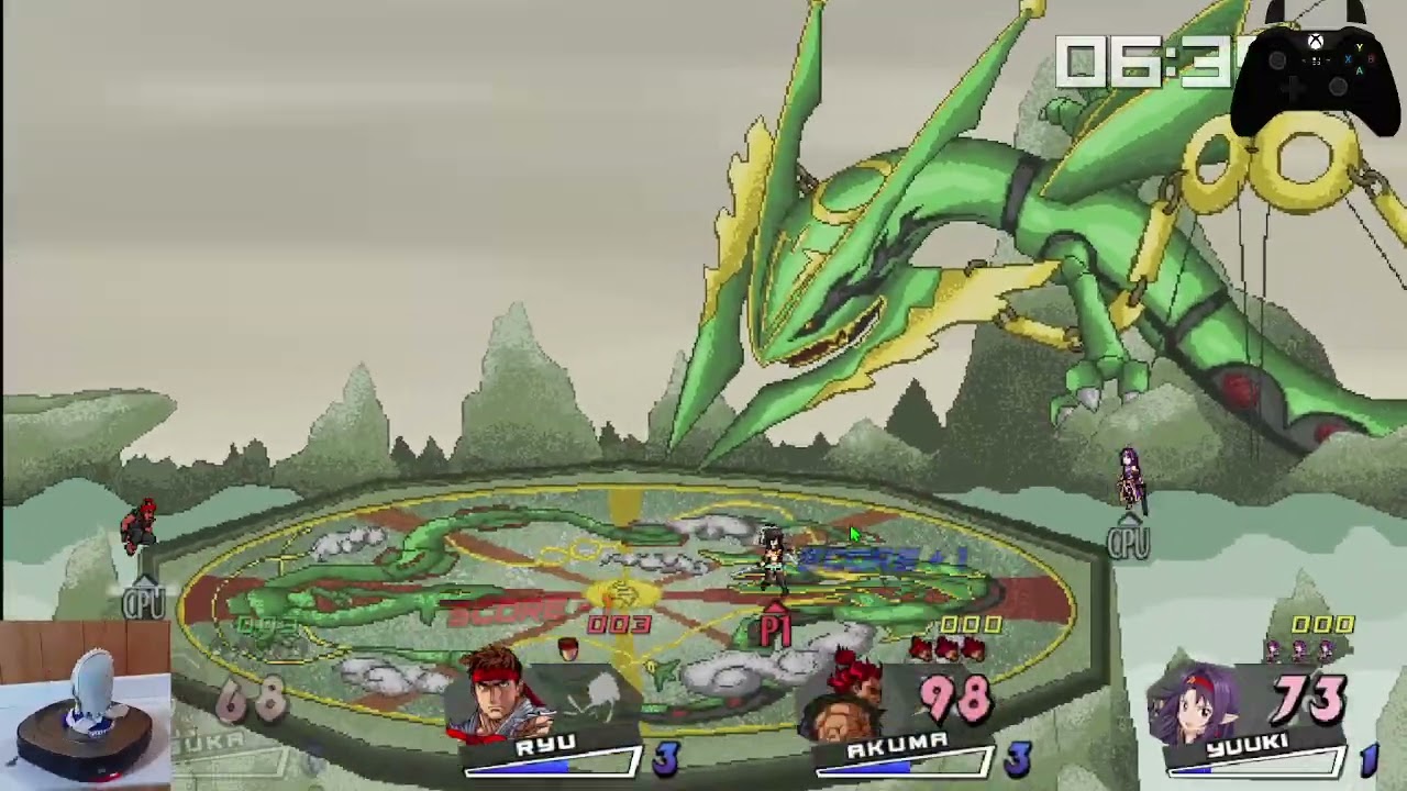 Prism Cross Asuka VS Ryu VS Akuma VS Yuuki Konno.
