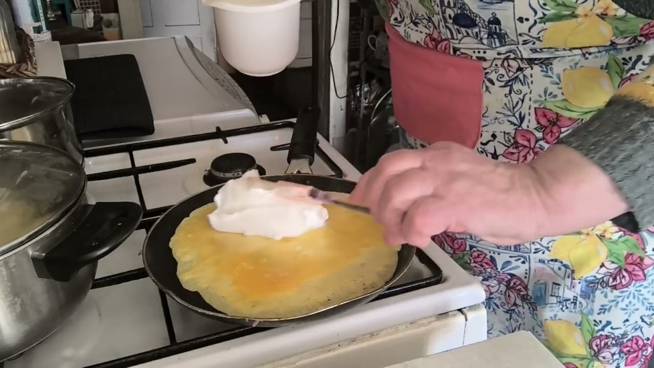 ЧЕТЫРИ   ЯЙЦА  КАРОЛЕВСКИЙ  ОМЛЕТ   ГОТОВ