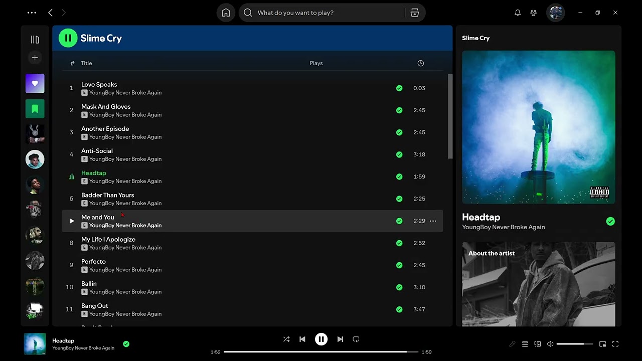 my favorite songs off slime cry on slime