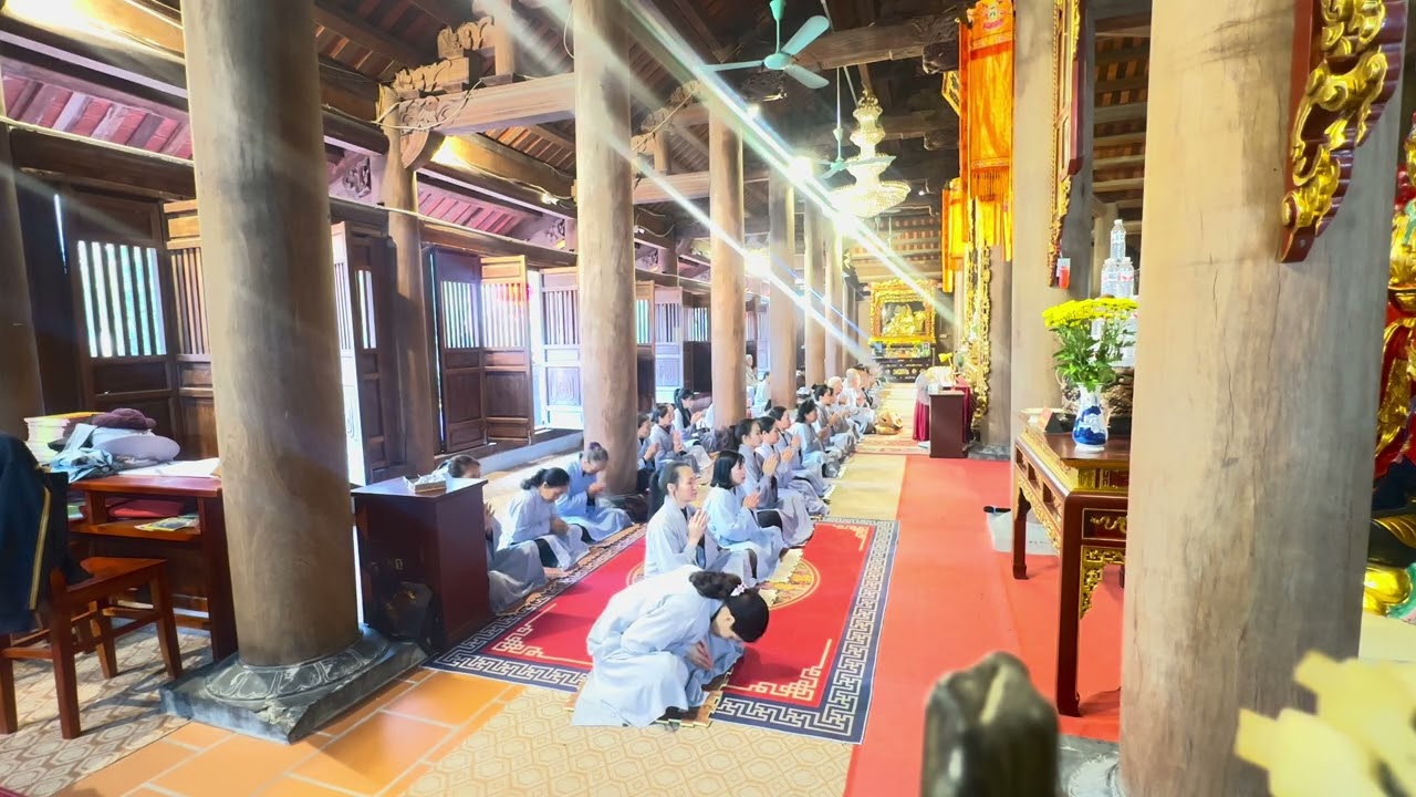 KHOÁ LỄ NIỆM PHẬT CUỐI NGÀY 23/CHẠP  .