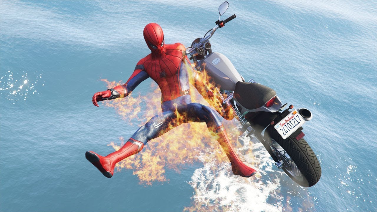 GTA 5 - Ragdolls And Crazy Falls N92 - (Spiderman Ragdolls Water Fails)