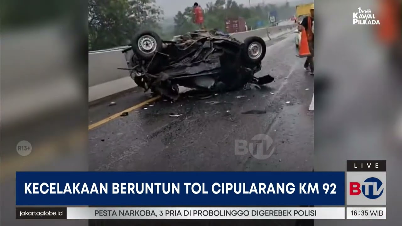 Kecelakaan Beruntun Puluhan Kendaraan di Tol Cipularang KM 92, Jalan Ditutup