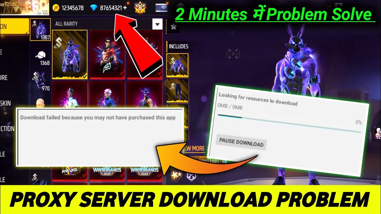 Proxy server download problem solve | you may not have purchased this app / resources couldn't find