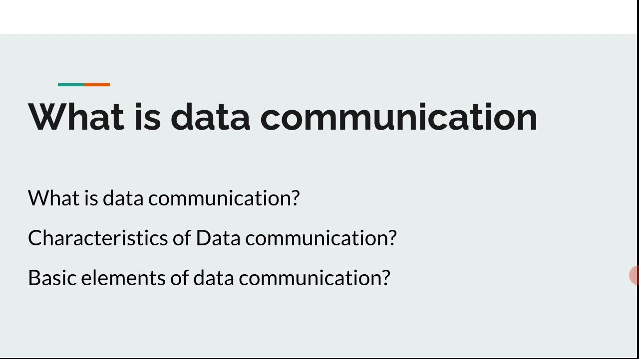what is data communication?