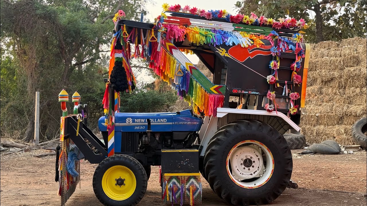 😍 D Boss Kabbur New Holland Tractor Hud bumper video Olda Filing Song 
