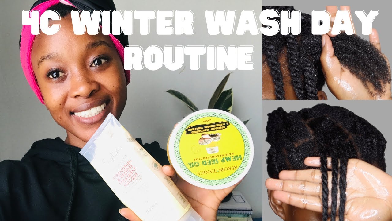 WINTER WASH DAY ROUTINE: 4C low Porosity| Tshidi Radebe