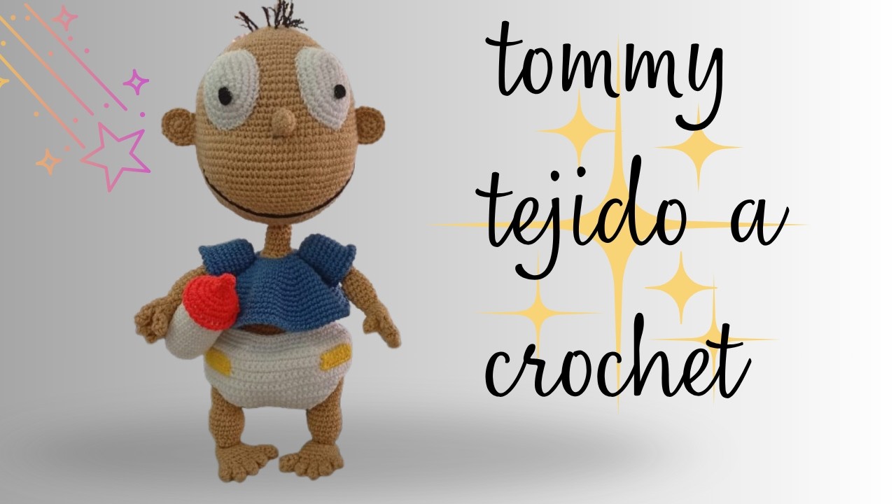 👀 Revive tu infancia tejiendo a Tommy Pickles | Crochet Amigurumi Parte 1