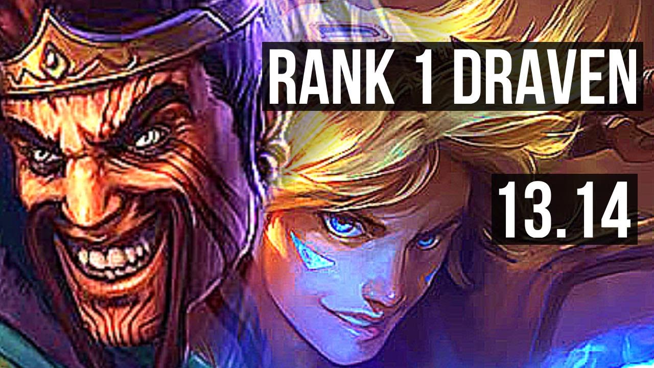 DRAVEN & Rakan vs EZ & Janna (ADC) | Rank 1, Rank 1 Draven, Godlike | EUW Grandmaster | 13.14