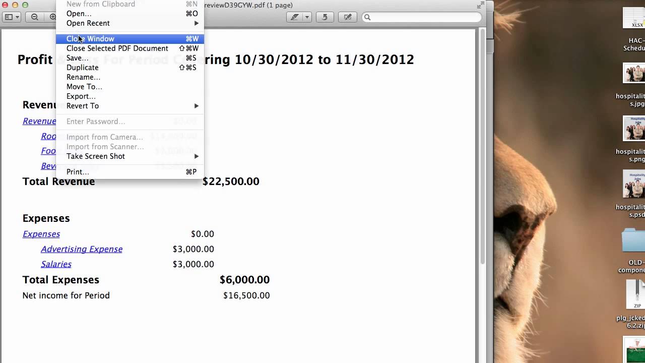 Saving GnuCash Reports as PDF