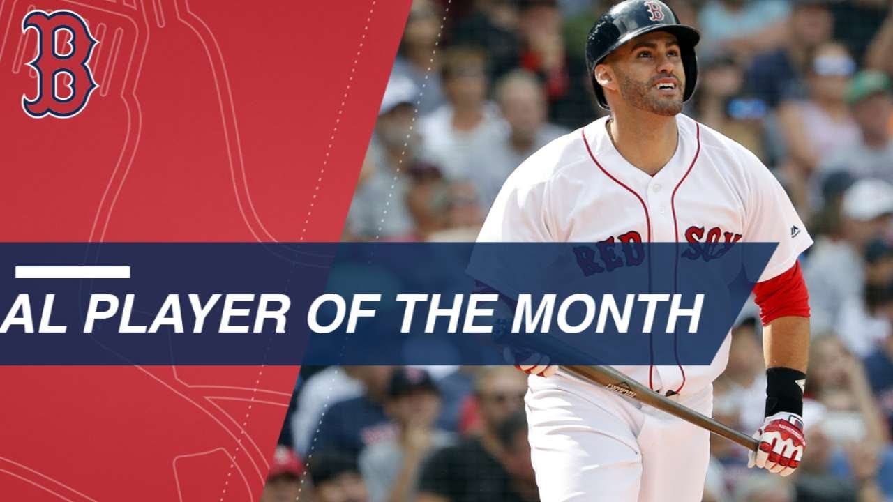 Martinez named American League Player of The Month