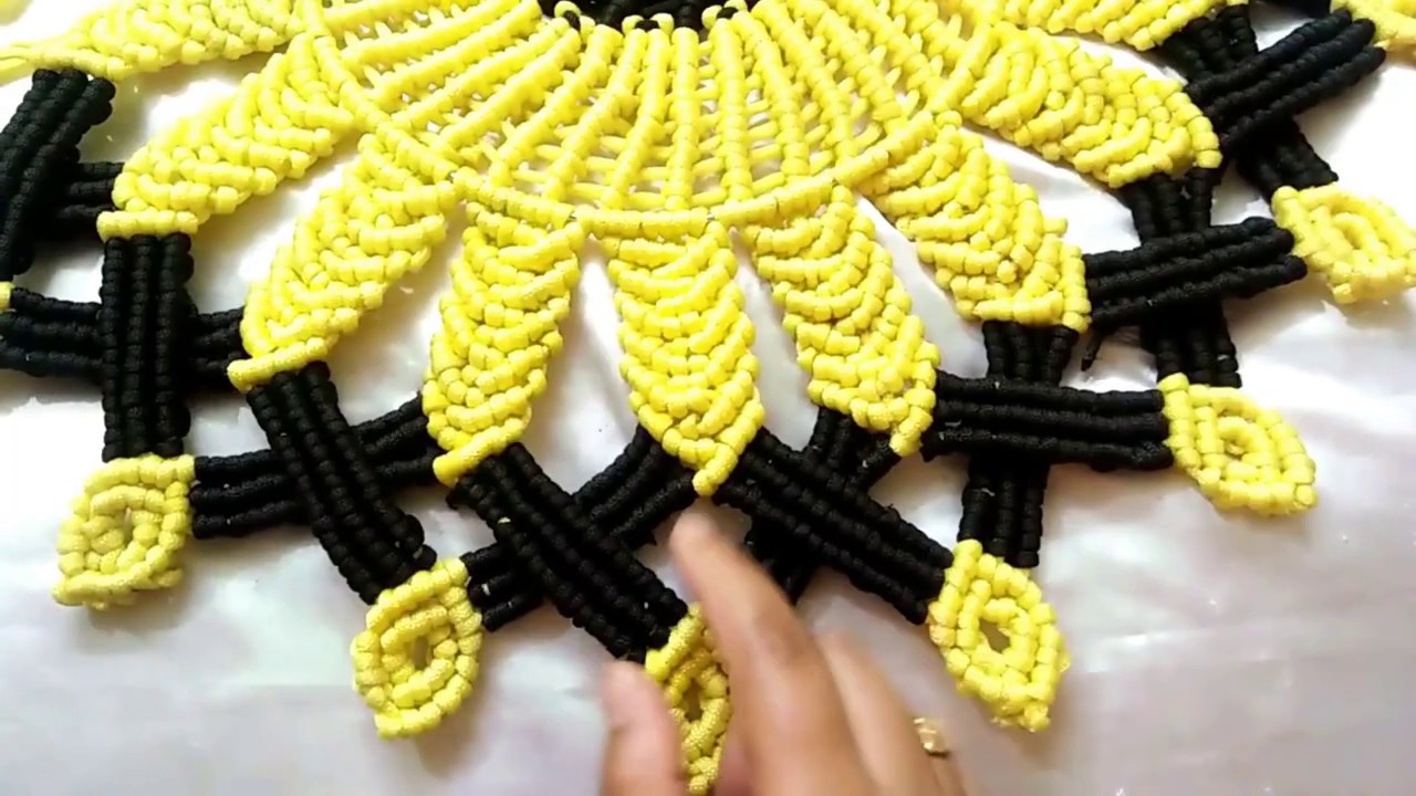 Beautiful Macrame Sunflower Mat /Maceame WallHanging New design/Macrame thalicover