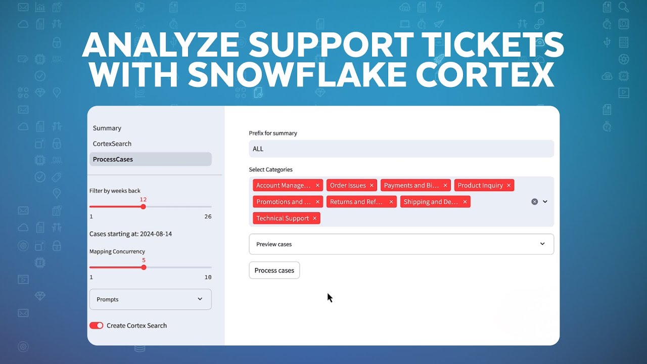 How To Analyze Support Tickets With Snowflake Cortex LLMs, Notebooks, And Streamlit