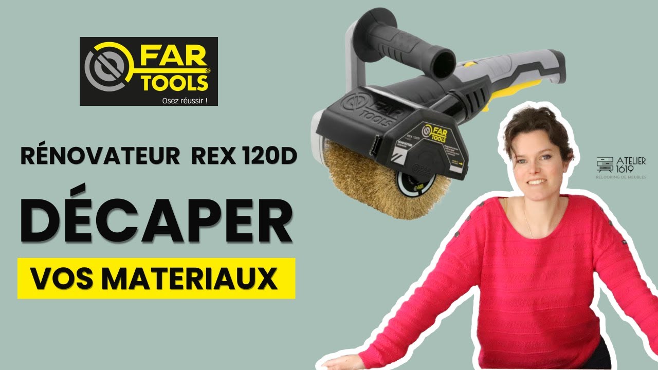 Rénovateur extérieur REX 120D de FARTOOLS | Outil pour Décaper Brosser Poncer | jeu GAGNEZ-EN UN