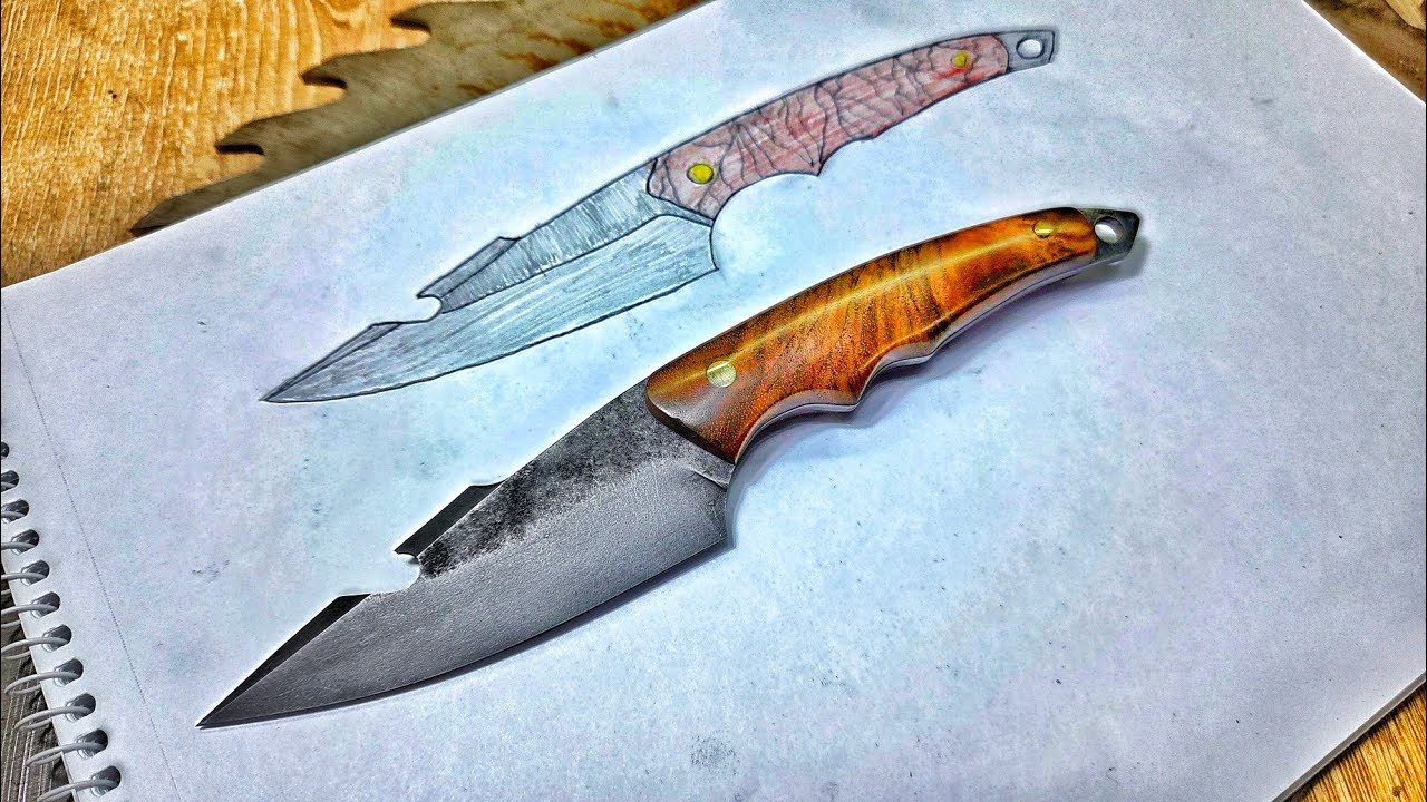 Knife Making: Neck knife made of Saw blade