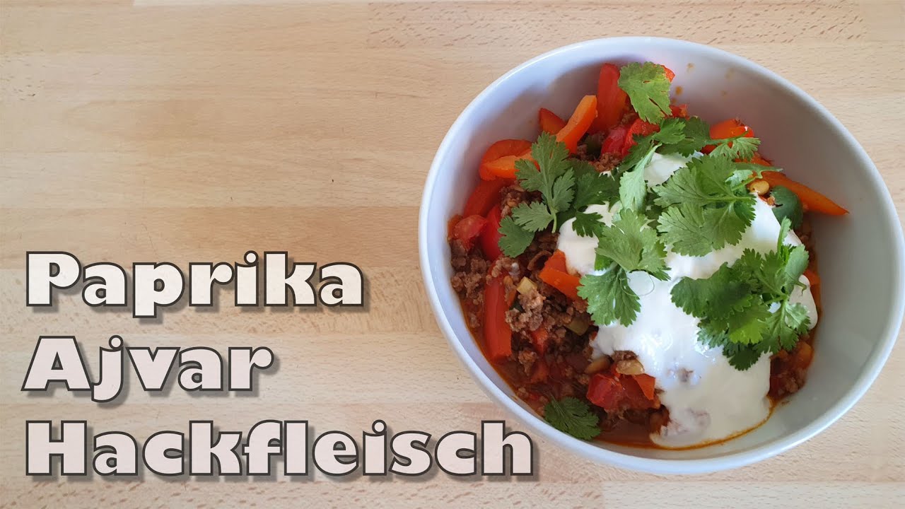 Dauerhaft abnehmen  Paprika-Ajvar-Hackfleisch