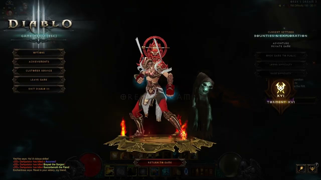 Diablo 3 S30 SSFHC | GR150 Raiment Gen Monk | Rank 1 WORLD
