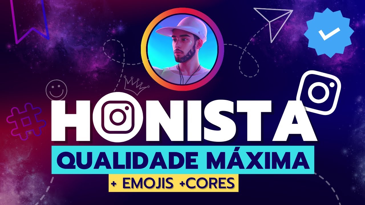 HONISTA COM QUALIDADE MÁXIMA no Instagram! + Emojis iOS, Cores  e Novidades! 🔥 v5.0