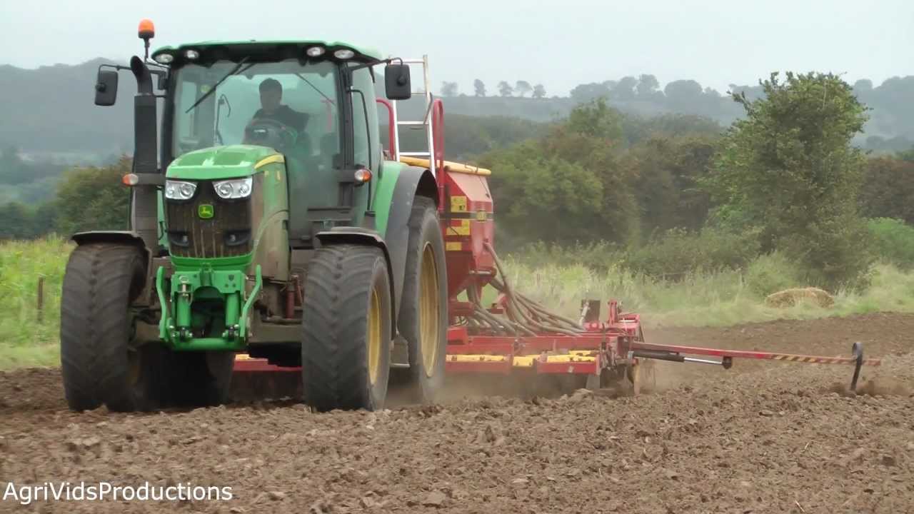 John Deere 6170R/Vaderstad Rapid 400F Seed Drilling