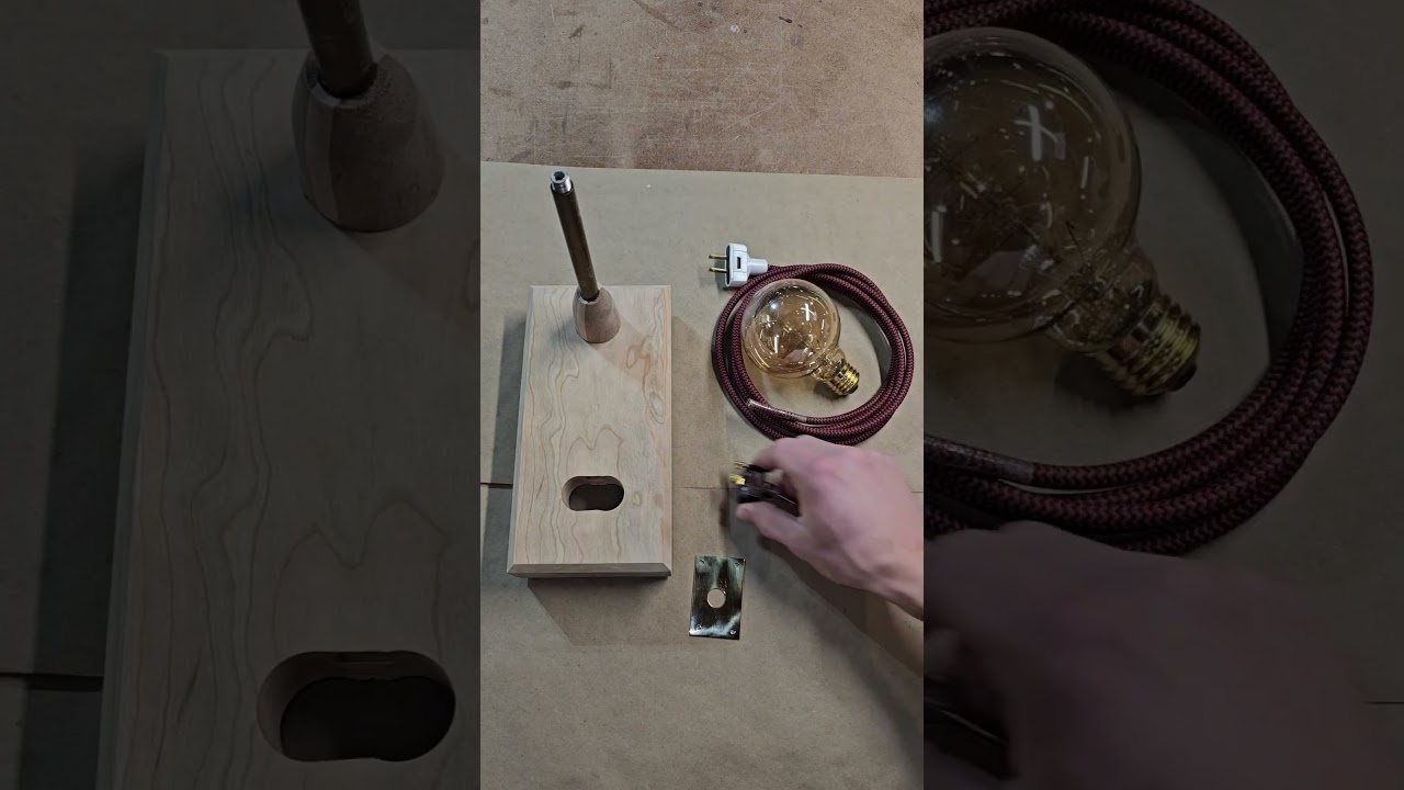 Building a desk lamp from scratch. 