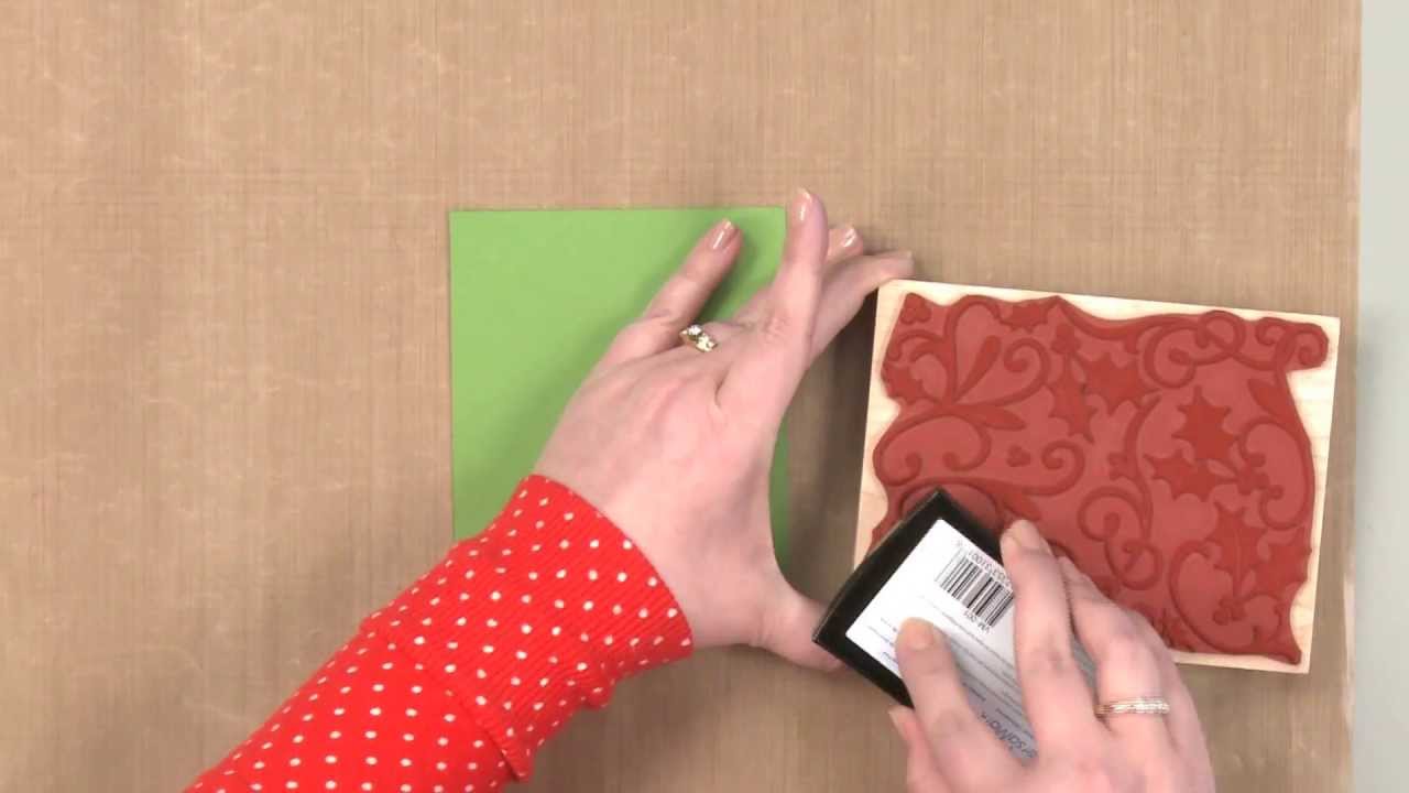 All About Stamping - Heat Embossing: Create a Stamped Background