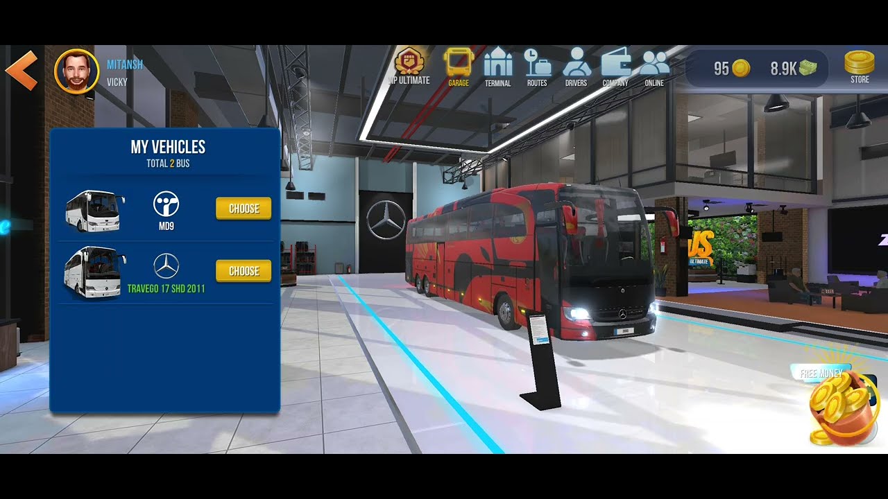 Bus Simulator : Ultimate Real Experience | Traffic, Rain & long Route 🚍| Zuuks games #trending #game