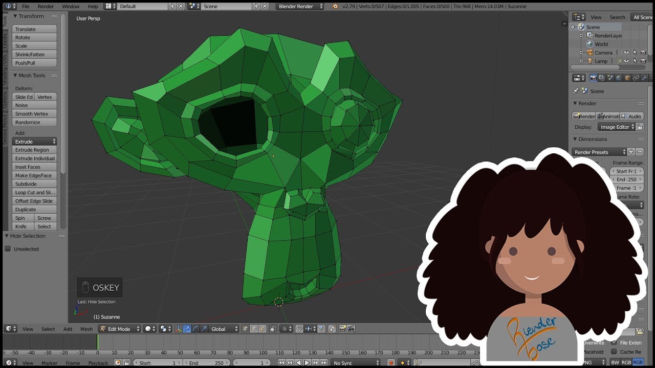 Corso base Blender #21 - Nascondere oggetti e componenti