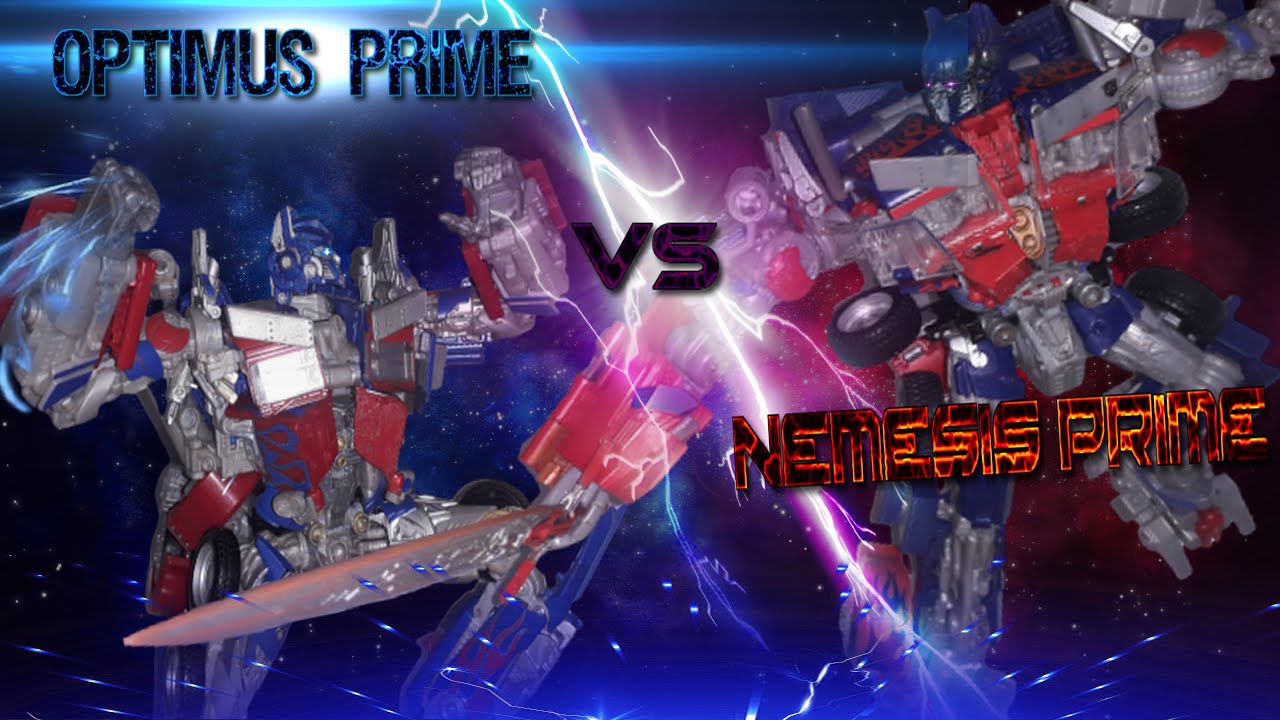 Optimus Prime VS Nemesis Prime Stop-motion DEATH BATTLE - (with subtitles)