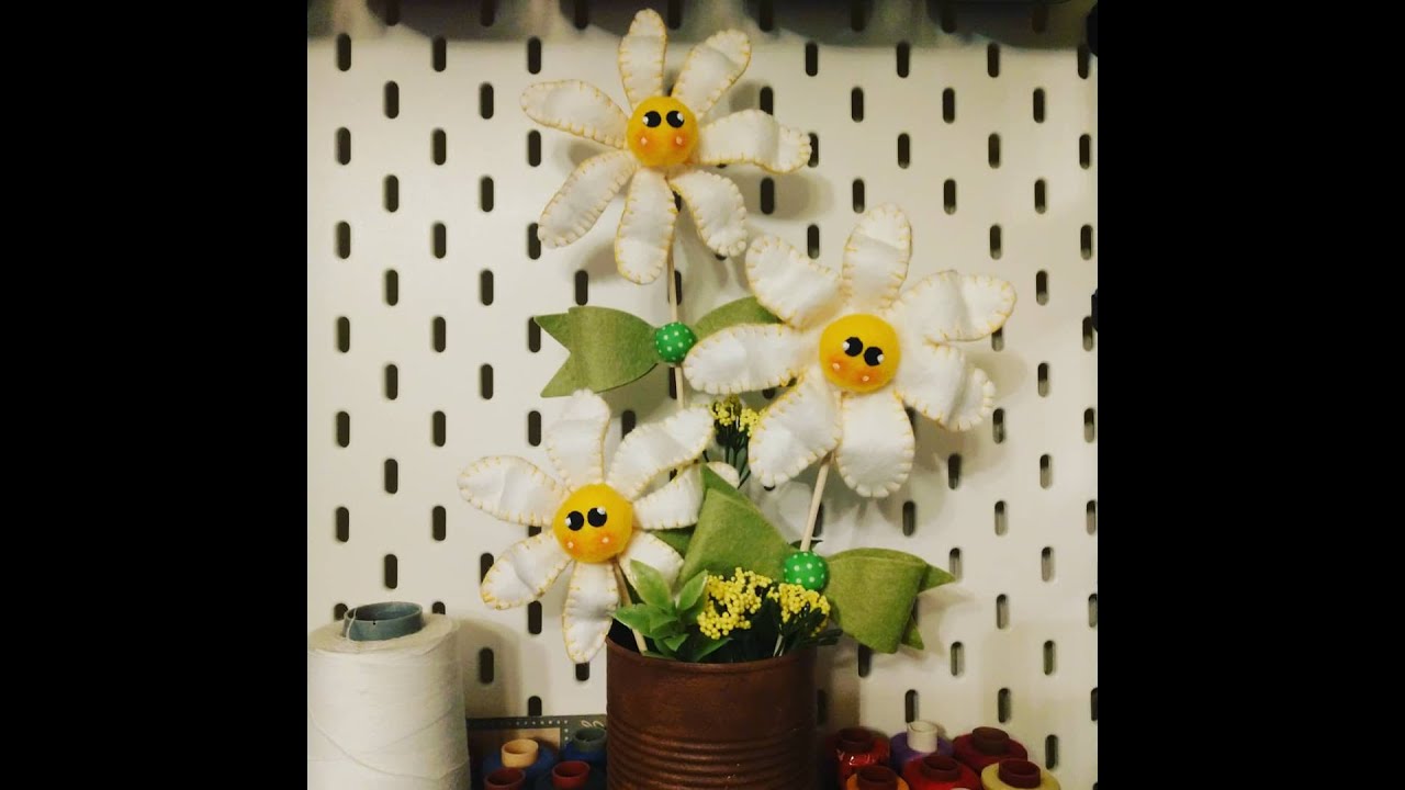 How to Video - Wool Felt Happy Flower