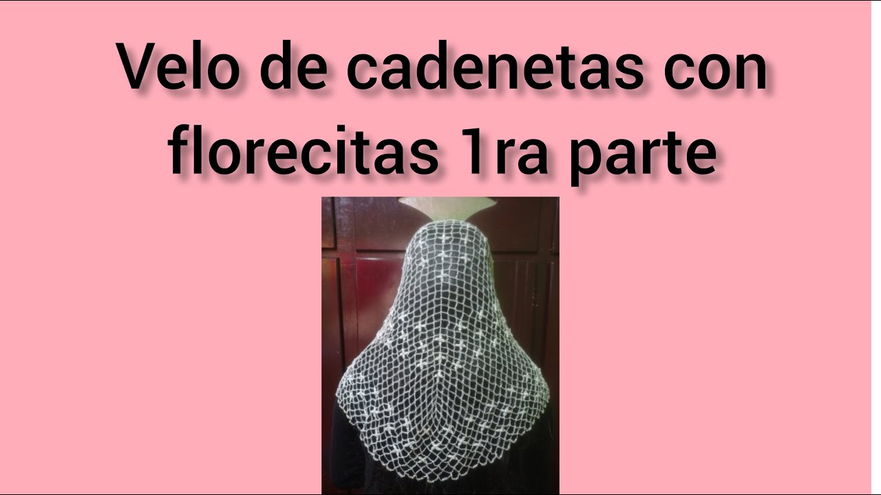 velo de cadenetas con florecitas