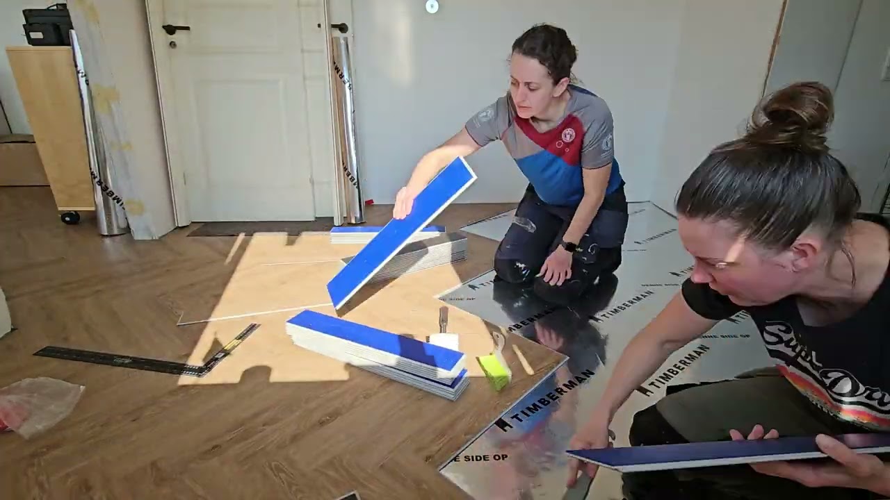 Hyperlapse - Installation of Timbermann Novego Herringbone LTV flooring