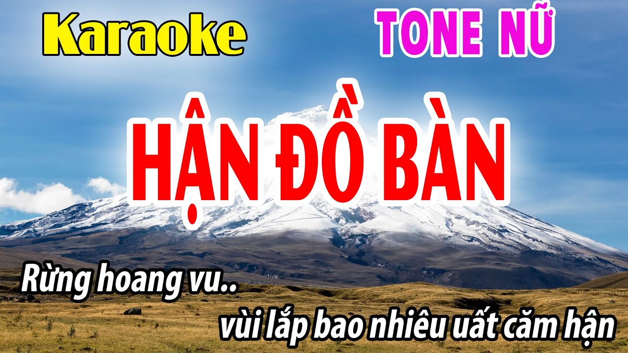 Hận Đồ Bàn Karaoke Tone Nữ | Beat Phối Mới | Gm | Đời Sống Và Âm Nhạc