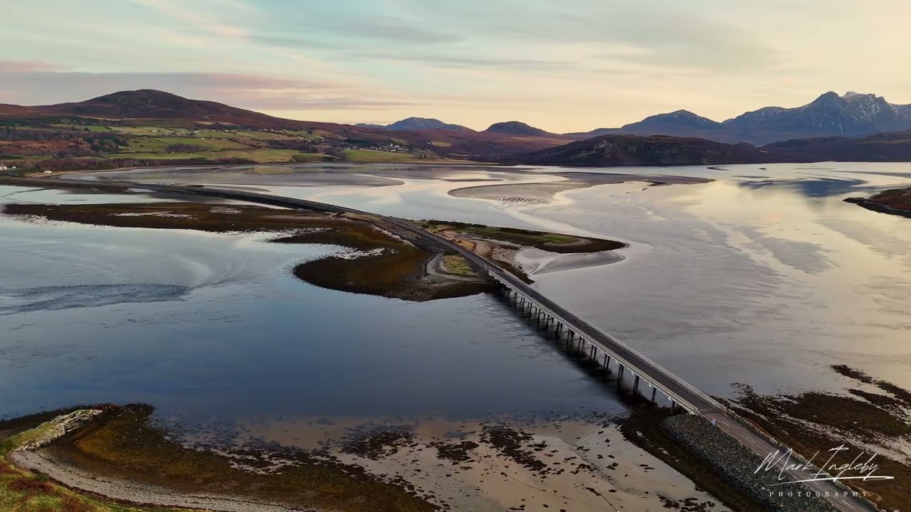 Sunset Over The Kyle Of Tongue, Scotland.