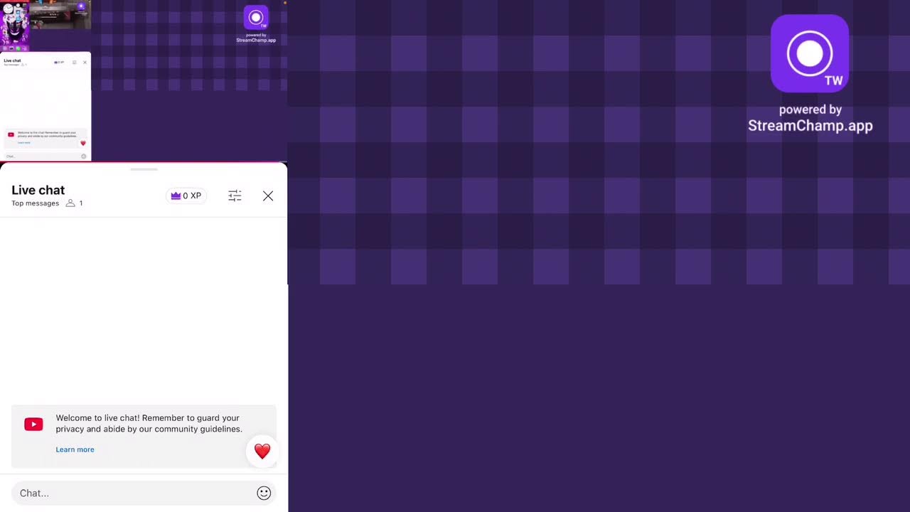 Broadcast powered by StreamChamp